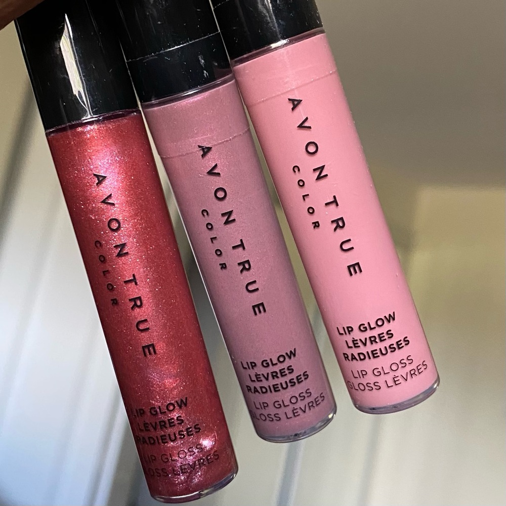 3 Avon True Color Lip Glow Lip Gloss
